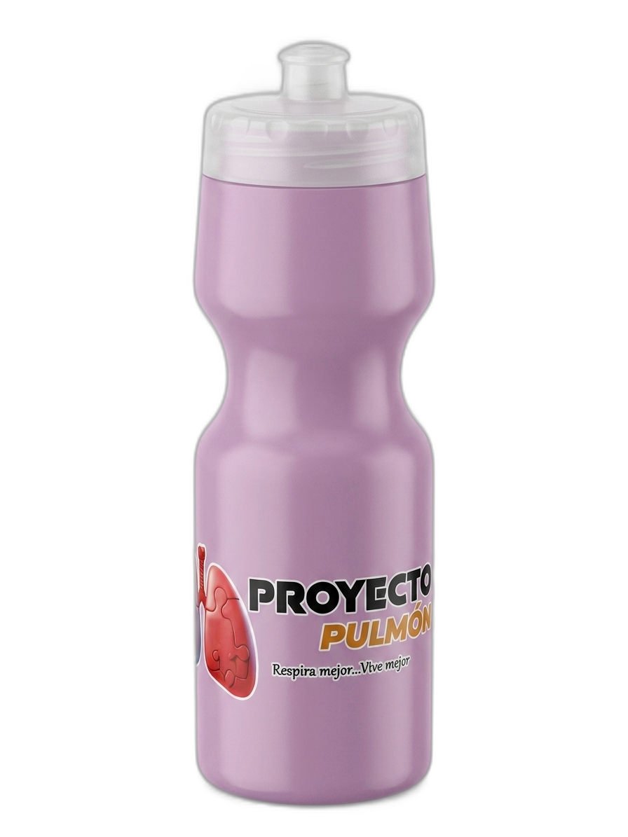 Botella Deportiva Ergonómica Rosa