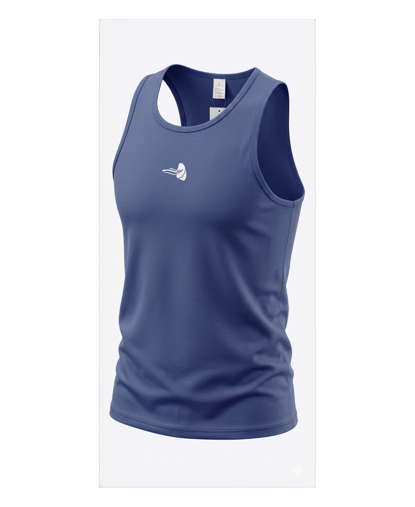 Camiseta Sin Mangas Deportiva Azul