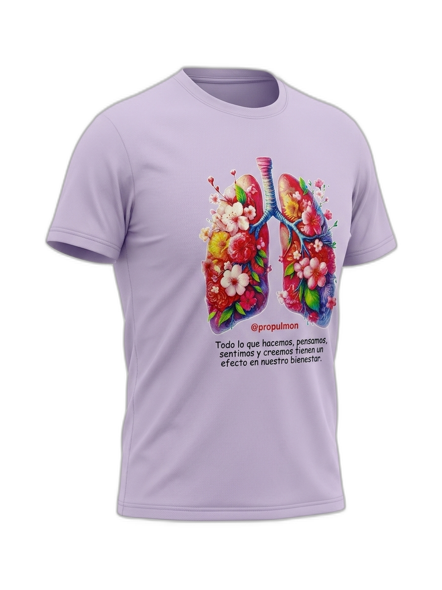 Franela Deportiva Lila «Bienestar»