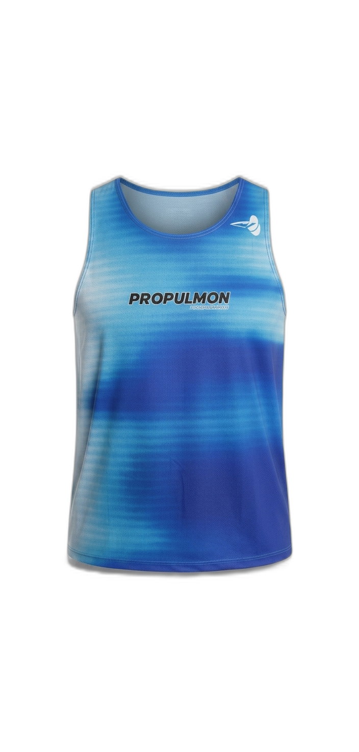 Camiseta Sin Mangas Azul Degradado PROPULMÓN