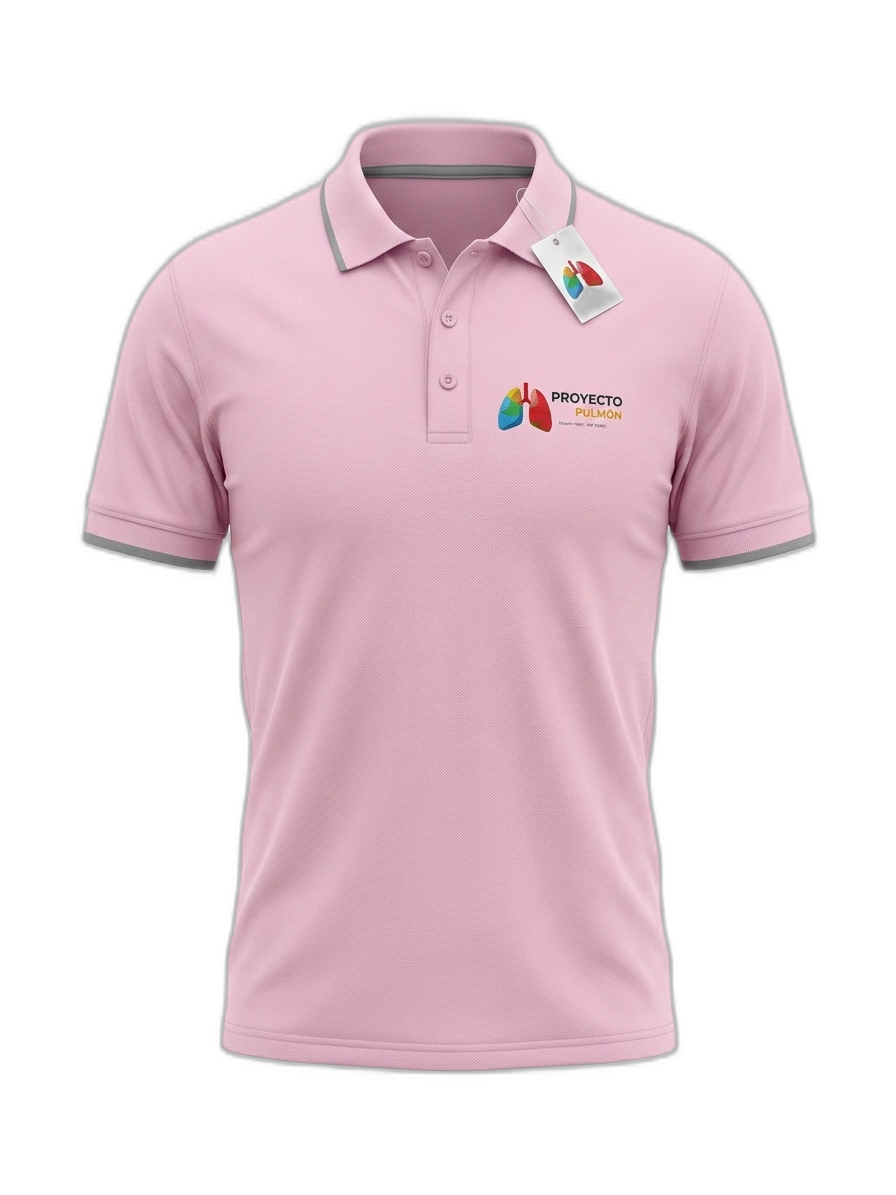 Chemise Tipo Polo Rosa Proyecto Pulmón